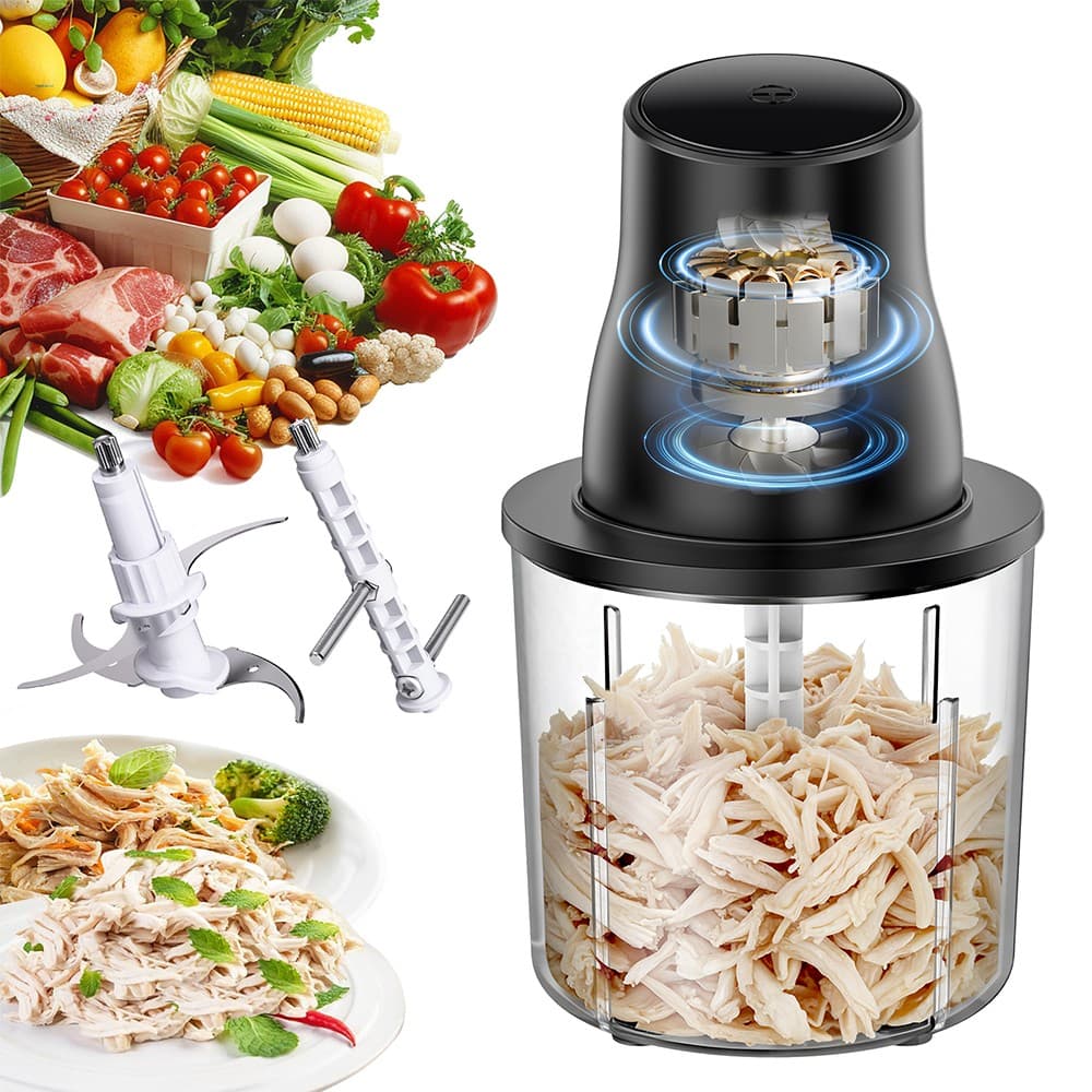 250W Electric Food Chopper Processor Machine with Meat Grinder for Home Kitchen