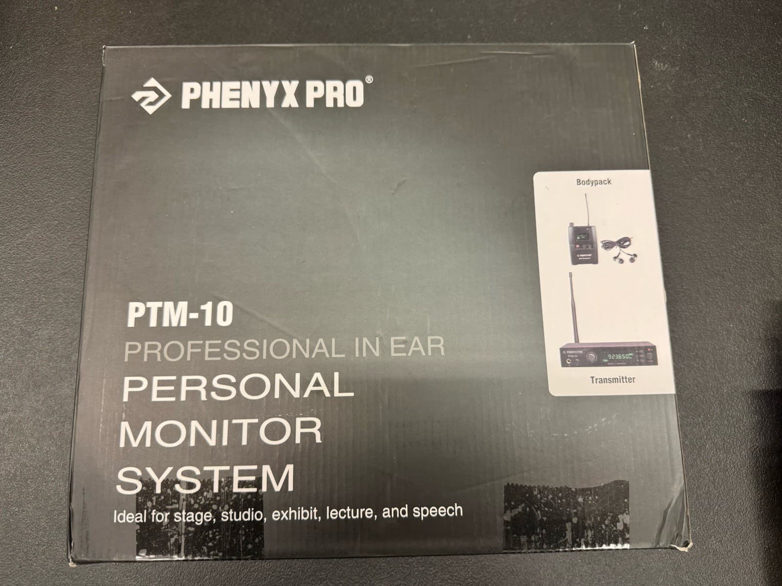 Phenyx Pro PTM-10 Black UHF Stereo Wireless In Ear Monitor System