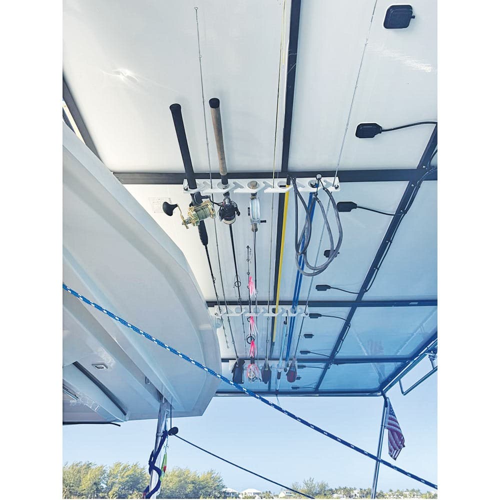 ColdTuna Garage fishing rod rack – Wall or Ceiling Mount Holds 10 Fishing Poles 5