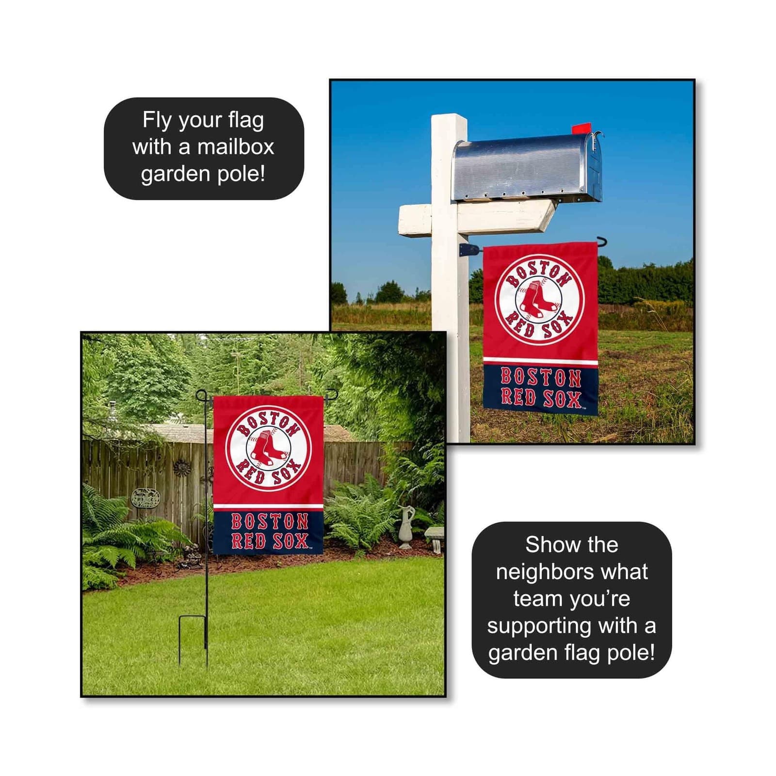 Boston Red Sox Double Sided Garden Flag 4