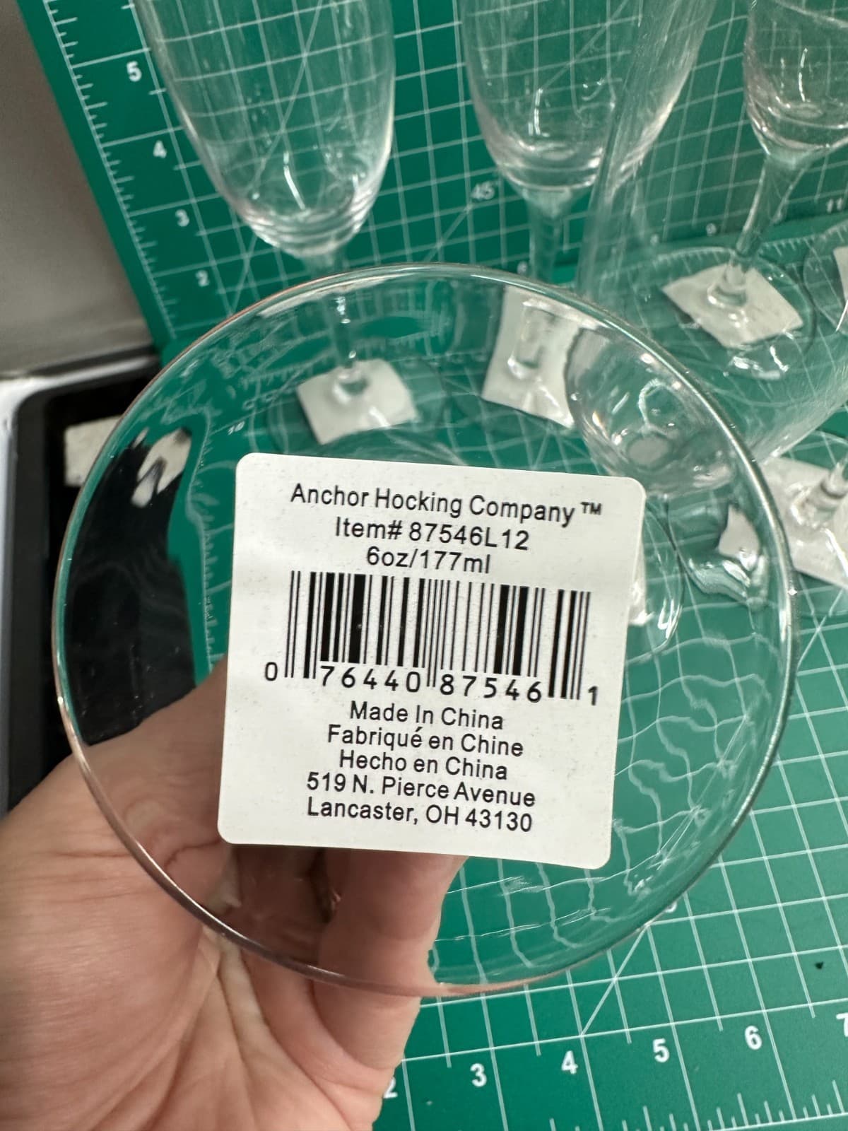 10-pack Anchor Hocking 14068 Florentine Wine 6 oz Glass Stemmed Champagne Flute 3