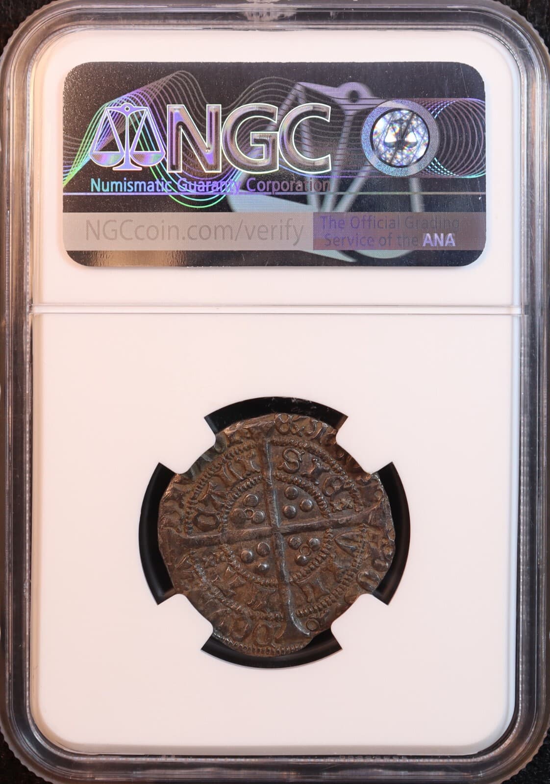 1422-30 England "Henry VI" Silver 4 Pence Groat, S-1836 - NGC AU55! Exquisite! 5