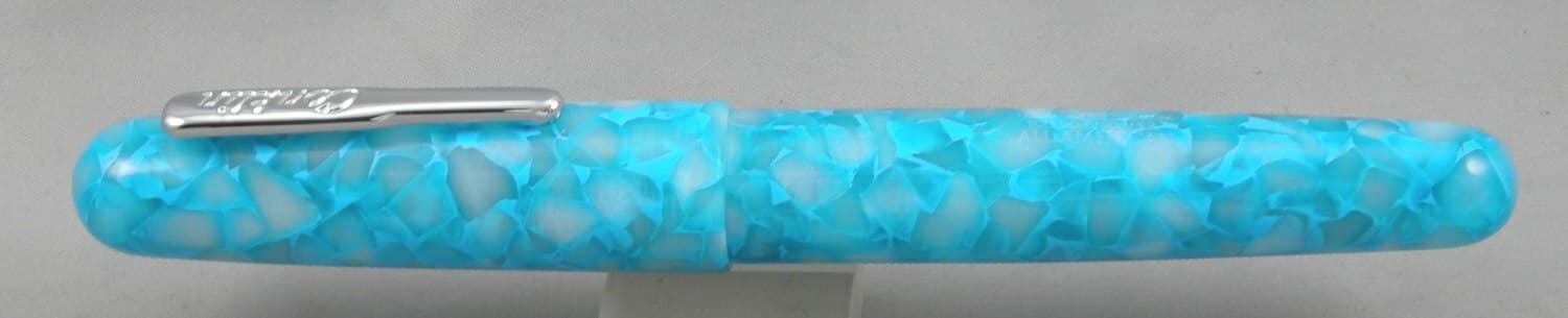 Conklin All American Turquoise Serenity Fountain Pen - Broad Nib - NEW! 4