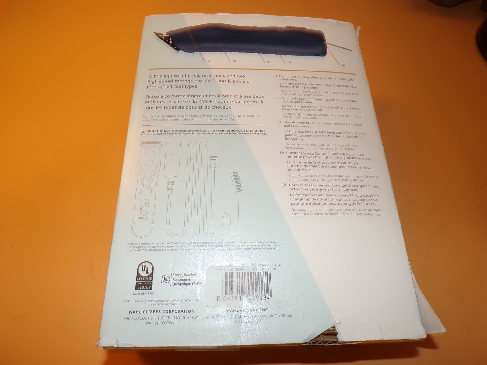 Wahl Professional Animal KMC+ 2-Speed Cordless Clipper OPEN BOX Great DEAL 2