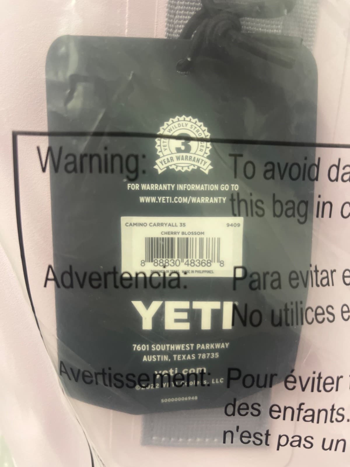SEALED IN-HAND YETI Camino 35 Cherry Blossom Carryall Bag NWT SAME DAY SHIPPING! 2