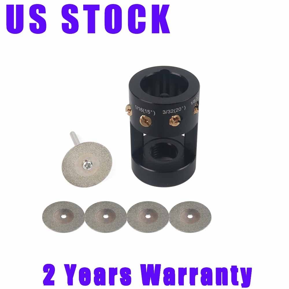 TIG Welding Tungsten Sharpener Grinder Multi-Angle Guides Offsets Head Tools USA