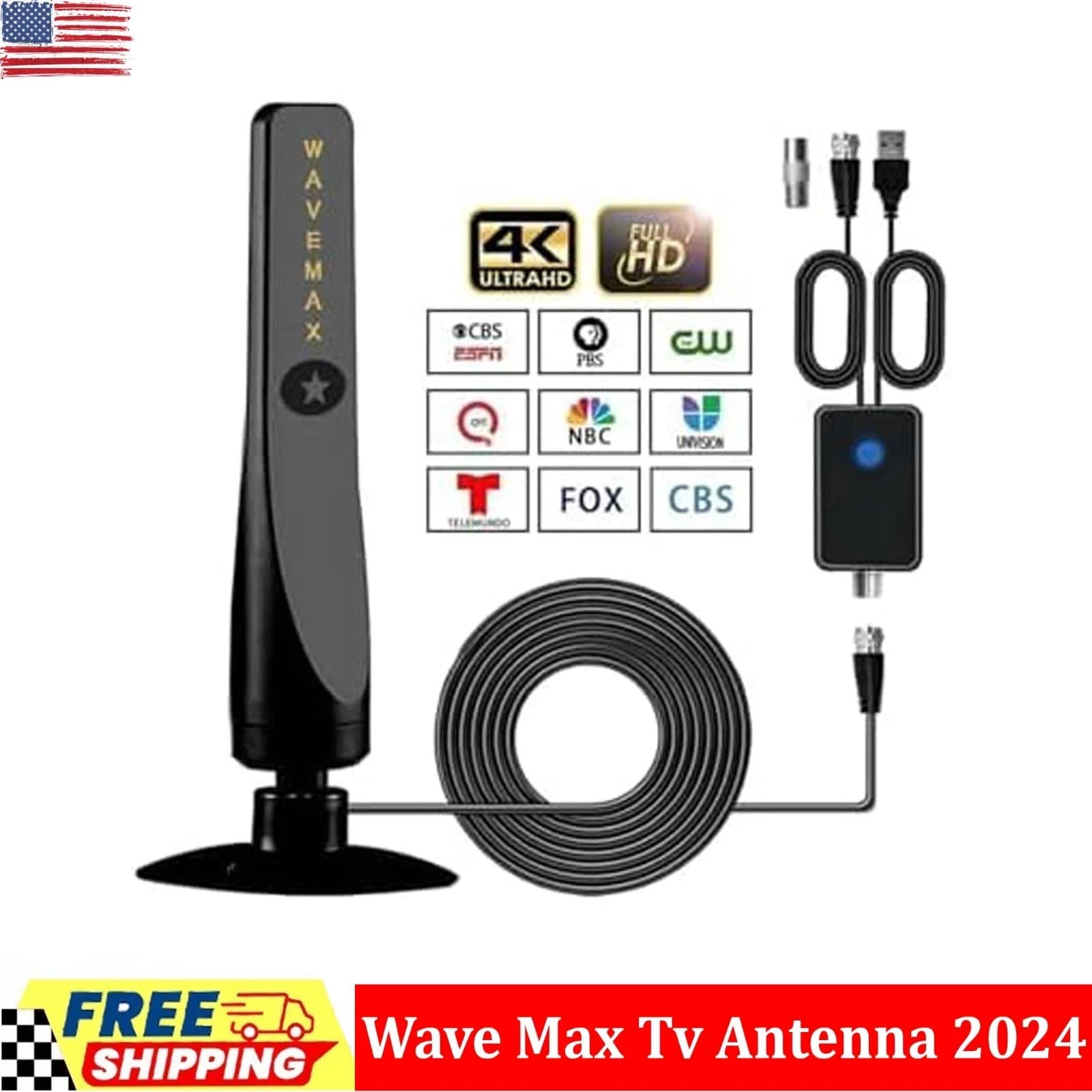 Rewave Tv Antenna 2024, Wave Max Tv Antenna Signal Booster, Coverage up to 500