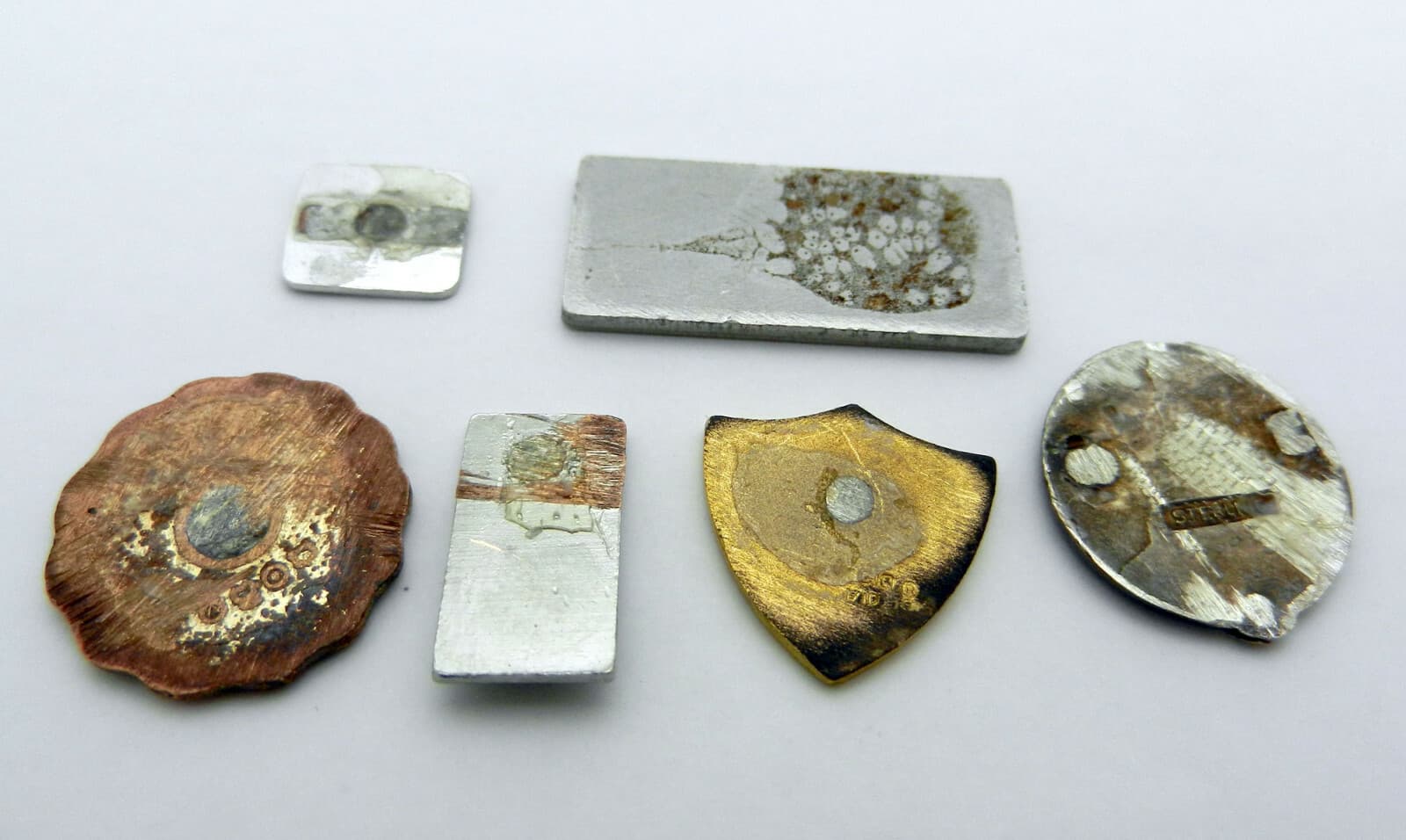 Lot of 6 Vintage Highly Detailed Enamel Collectable Pins with cut-off locks 3