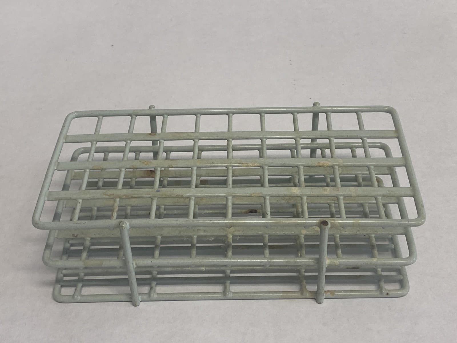 Lab 40-Place Epoxy-Coated Wire Test Tube Rack 15.5mm ID 4x10 Array Heavy Duty 2