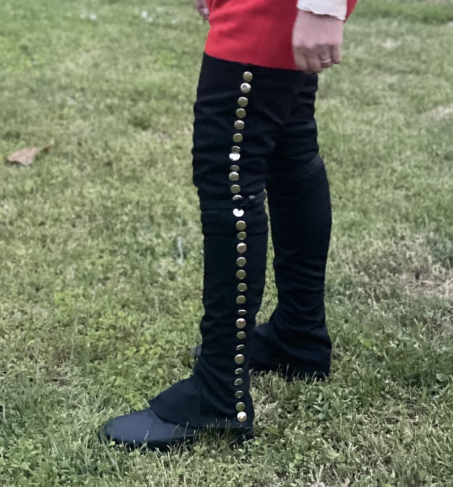 Black Over-The-Knee Gaiters - F&I, Revolutionary War 2