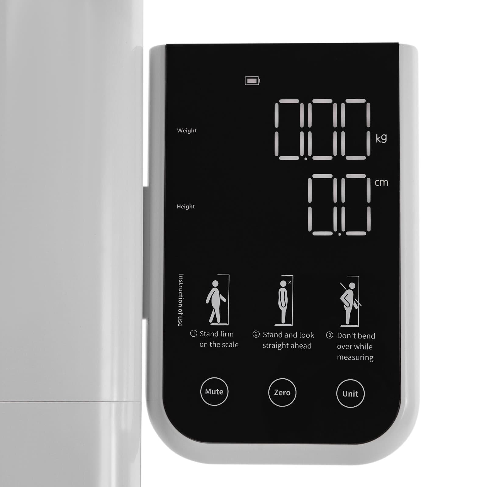 Ultrasonic Electronic Height And Body Weight Scale Max 220kg For Health Care 4