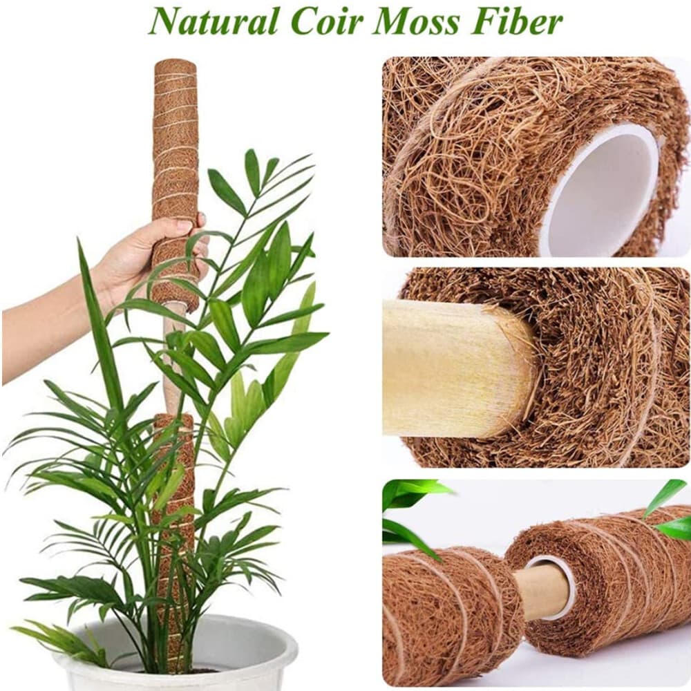 Coir Totem Pole | 3 PCS 11.8" | Plant Support Totem Pole | Moss Poles for Plant 4