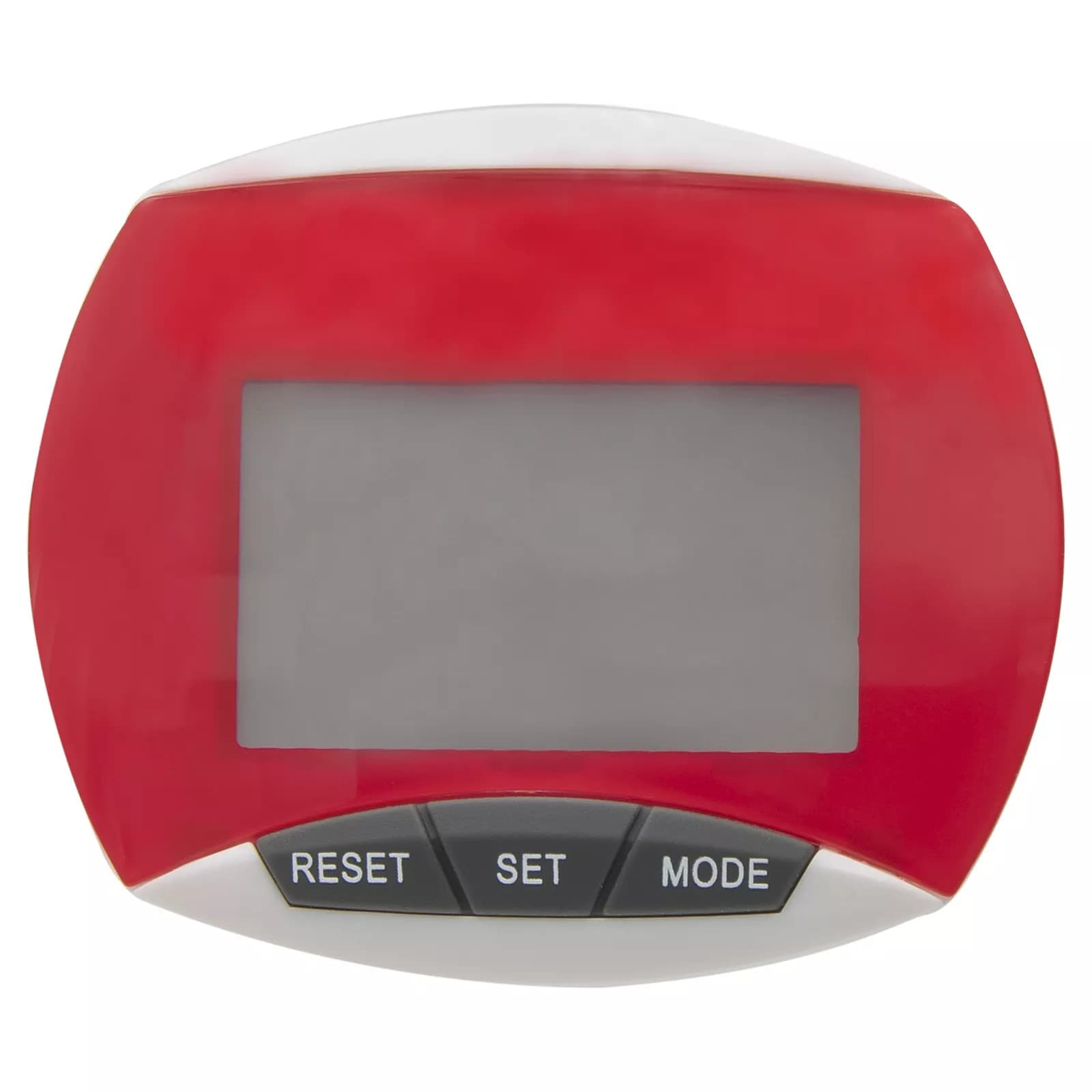 Simple Step Counter Walking Exercise Pedometer with Clip in Red