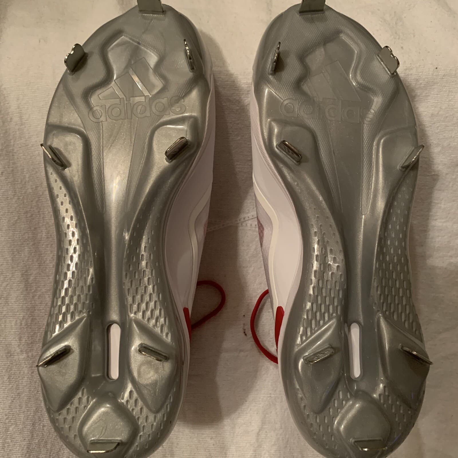 Adidas adizero Purehustle 3 Elite Metal softball Cleats WHITE |POWER RED SZ 10 5