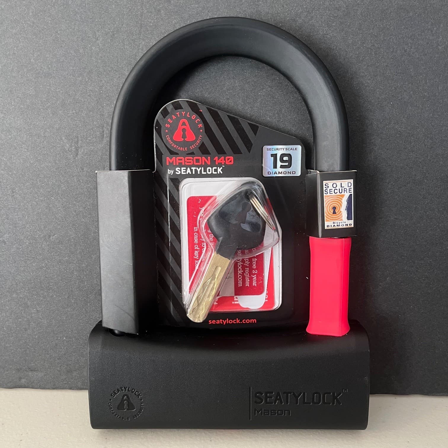 MASON SOLD SECURE DIAMOND RATED BIKE HEAVY DUTY U LOCK