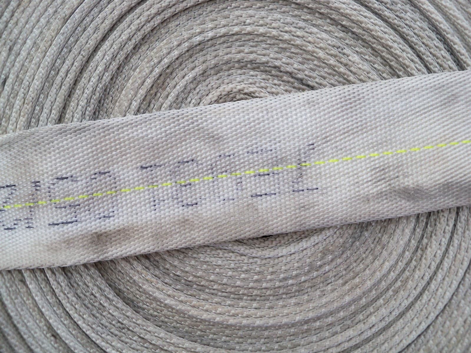 5 Feet of Used Decommissioned Wildland Fire Hose; Abrasion Protection 2.5" flat