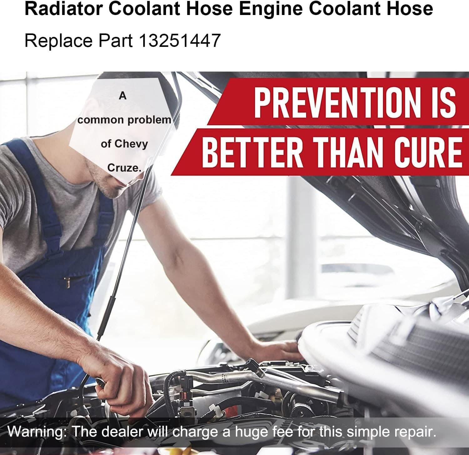 Coolant Bypass Inlet Pipe, Radiator Upper Black, Blue  6