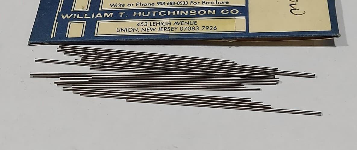 Lot Of 24 - USA Hutchinson .85mm x 2" Low Drill Blank Reamer Pin Gage 2