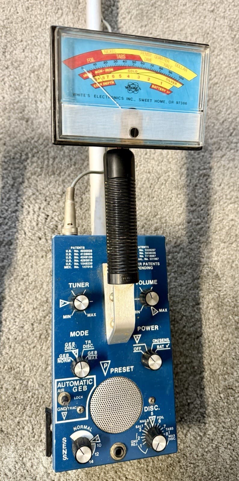 Whites COINMASTER 6000/DI Professional Metal Detector Lot Of 2 (wont Power On) 4