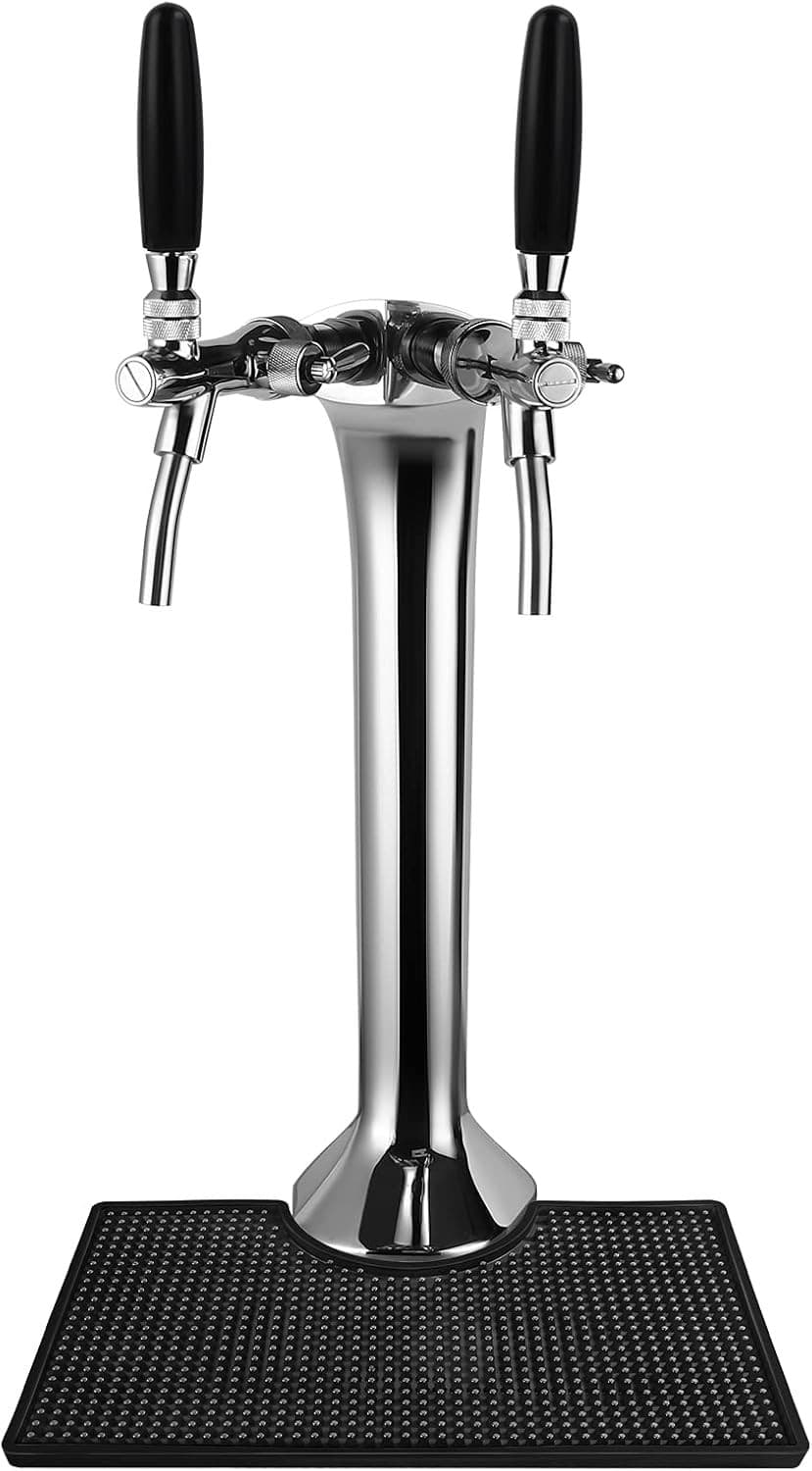 Beer Drip Tray, Non-Slip PVC Kegerator Surface Mount Drip Tray Mat, Beverage Bar 6