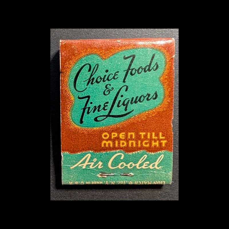 Feature Matchbook Full Book Hunters Lodge Providence, RI 3
