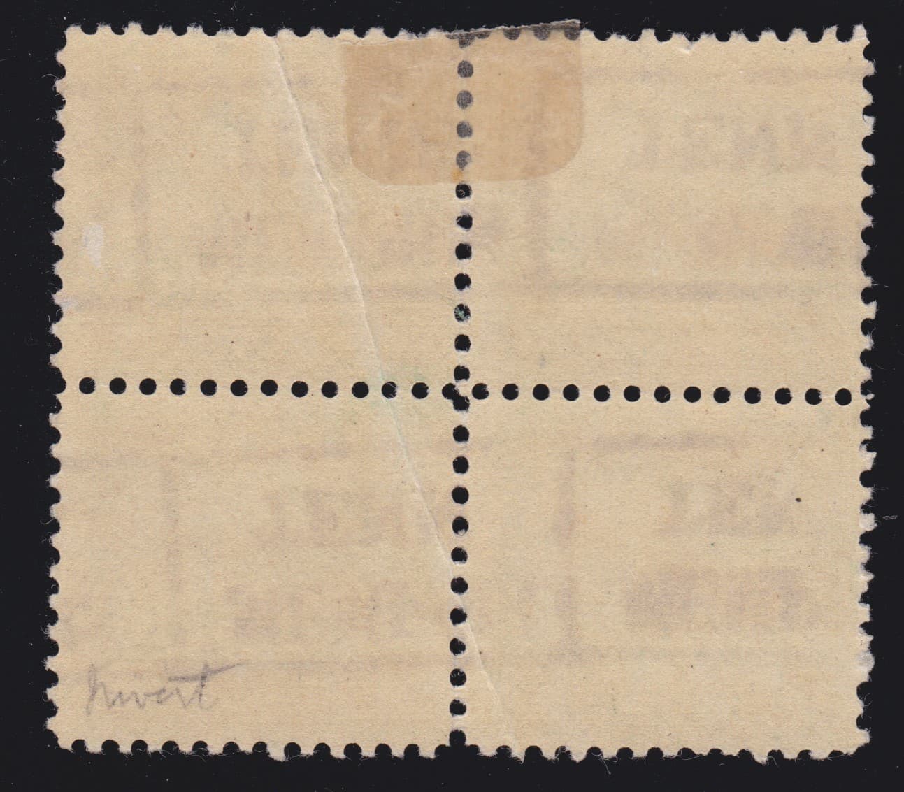 US C2 16c Air Mail Used Block of 4 w FULL OG / Memphis, Tenn. Roller Pre-Cancel? 2