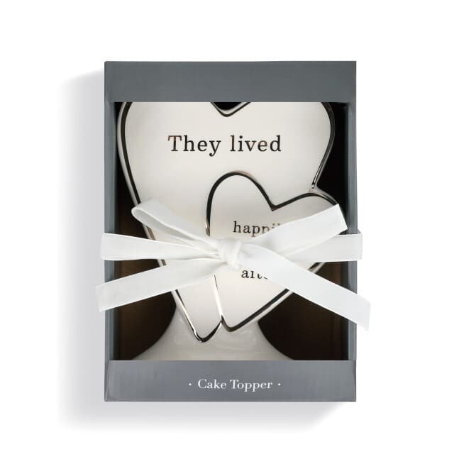 They Lived Happily Ever After Cake Topper Wedding Anniversary Celebrate Party  2