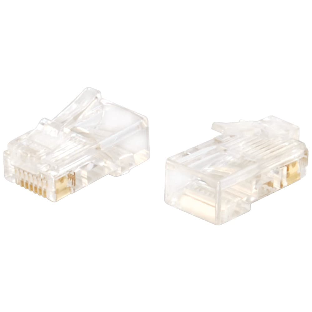 50-Pack Cat5e RJ45 Modular Plug Connector Pass-Through Crimp Tool End 3