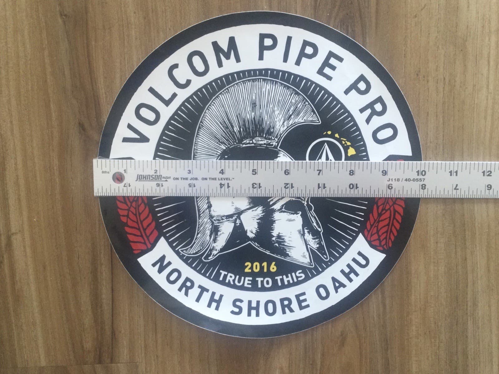 Rare  2016 VOLCOM PIPE PRO SURF CONTEST  Large 10” Sticker - Kelly Slater 🏆 Win 2