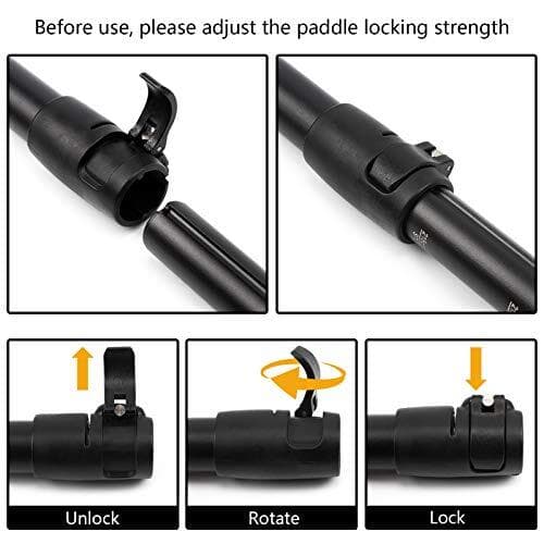 SUP PADDLES Adjustable Stand-Up Paddle Oars for Paddleboard Orange 3-Pc  5