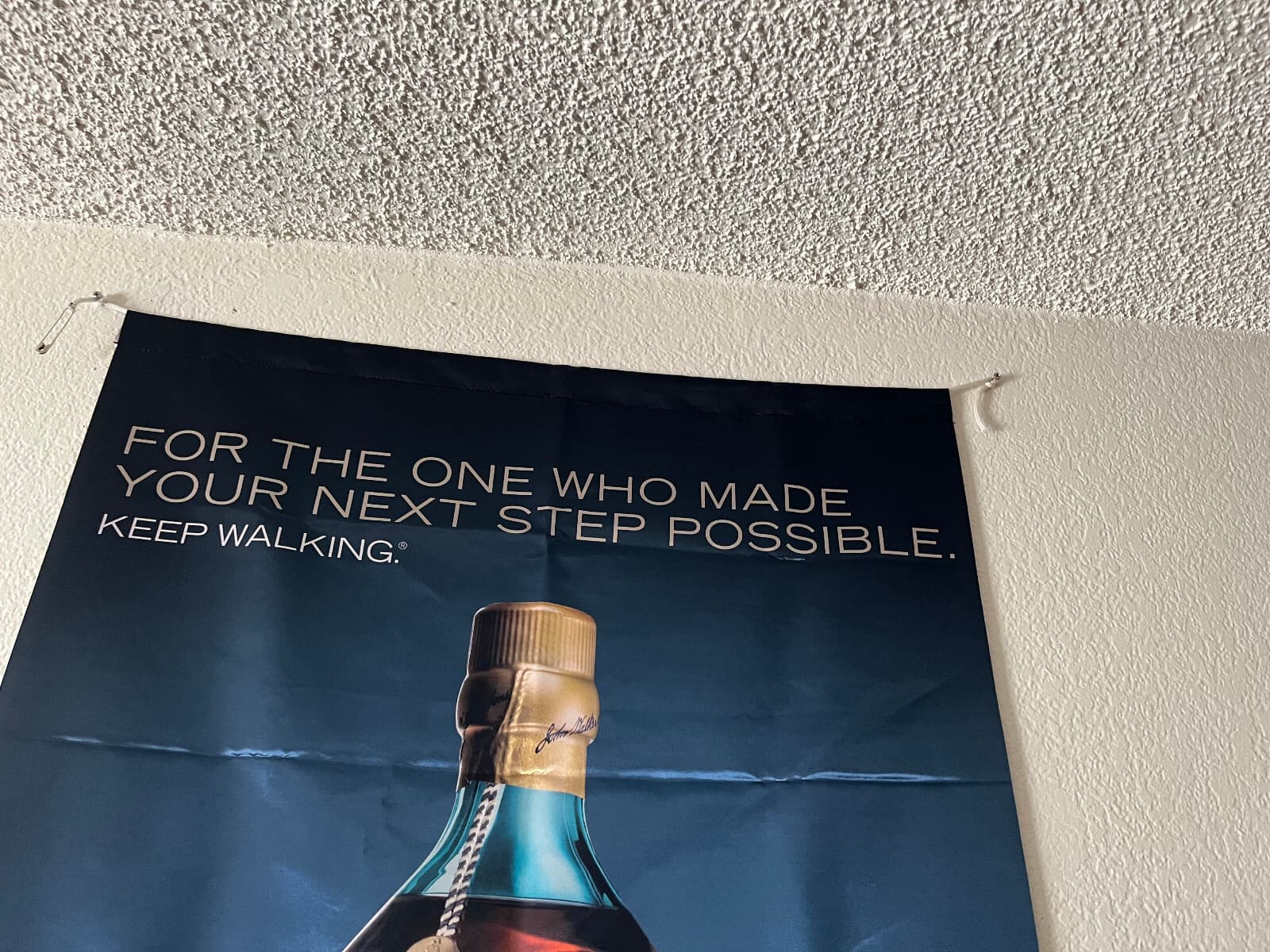 Johnnie Walker Banner/Wall Hangings-Your Choice 4 Styles-Golf-Blue-Striding Man 3