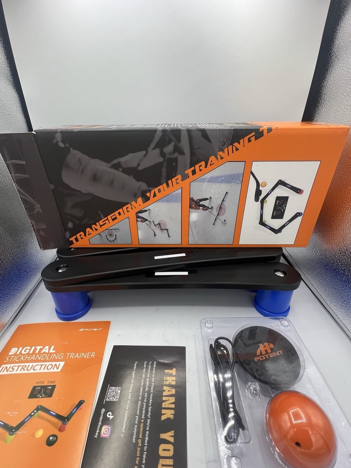 Potent Digital Stickhandling Trainer Hockey Built-in Scoreboard & Countdown 4