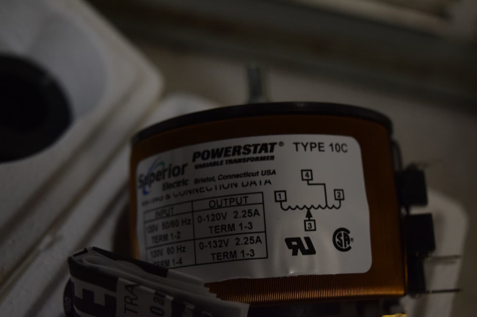 Superior Electric 10C Powerstat Variable Transformer 6