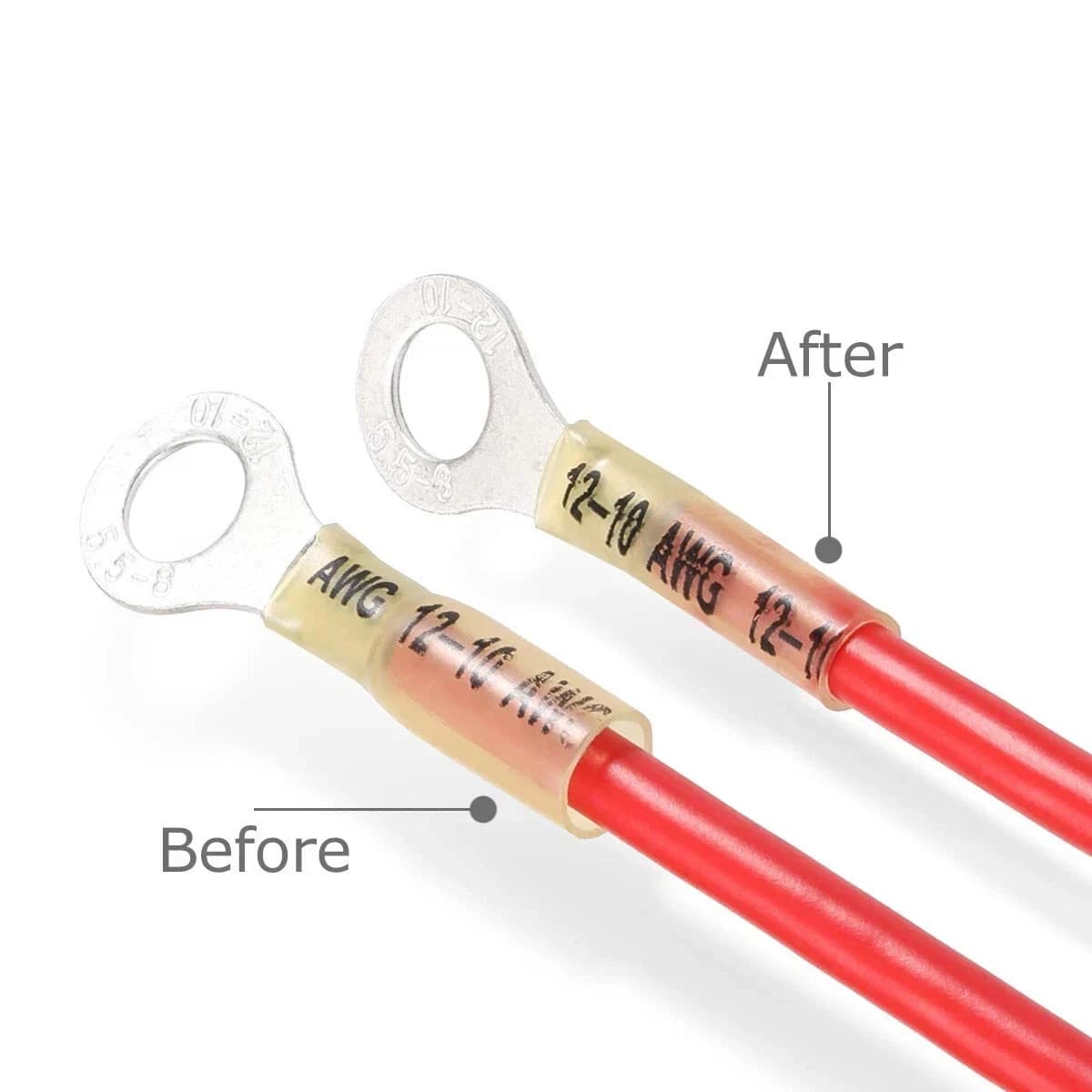 270pcs Heat Shrink Wire Connectors Marine Automotive Waterproof Terminals Set 6