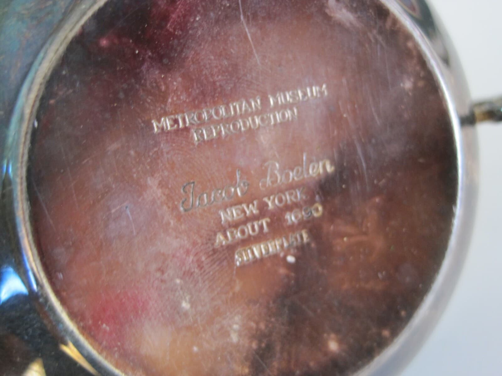 Metropolitan Museum Reproduction Wine Cup Greek Jacob Boelen NY 1690 Silverplate 5