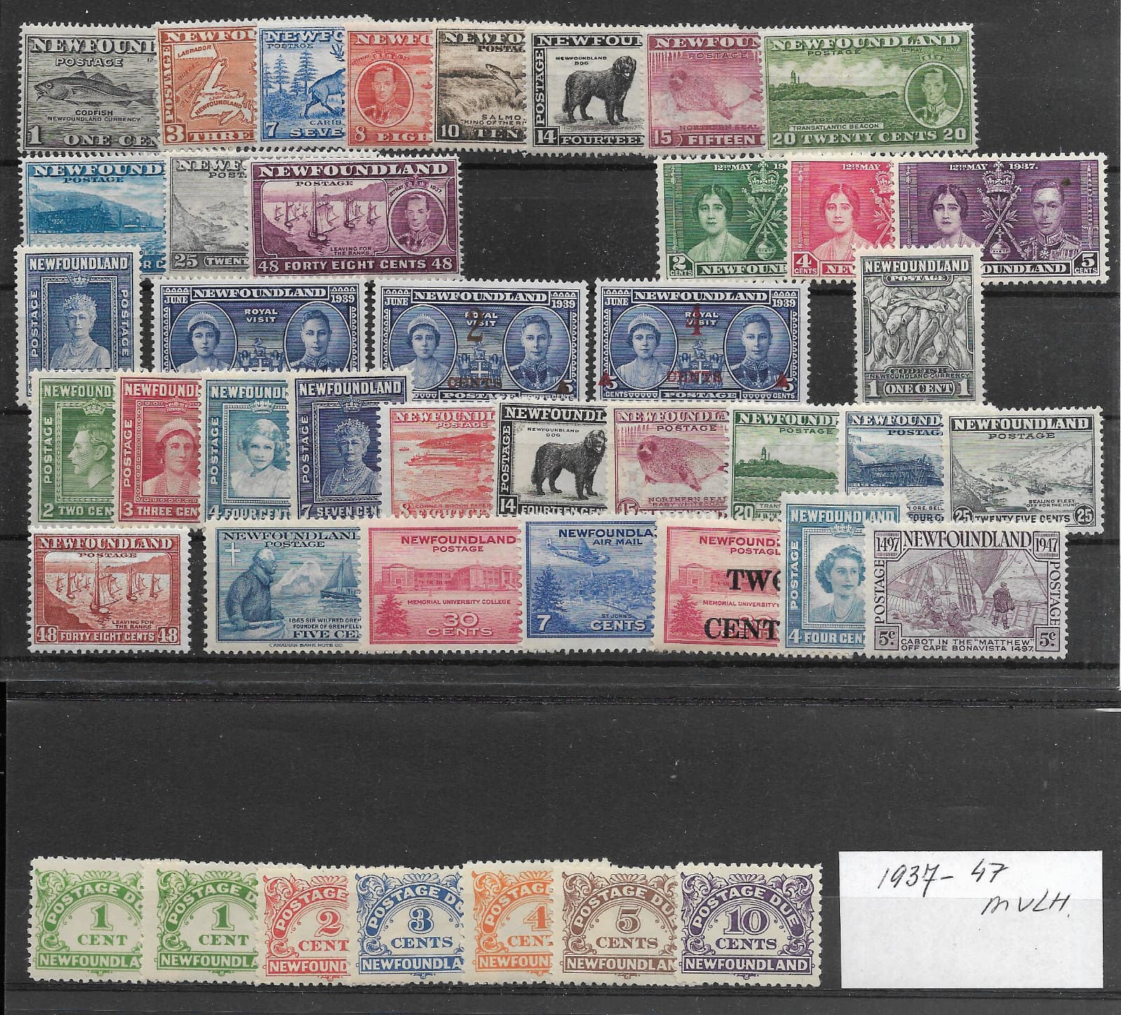 NEWFOUNDLAND  @   1937-1947   MLH SETS    NICE PRICED @ GB1924