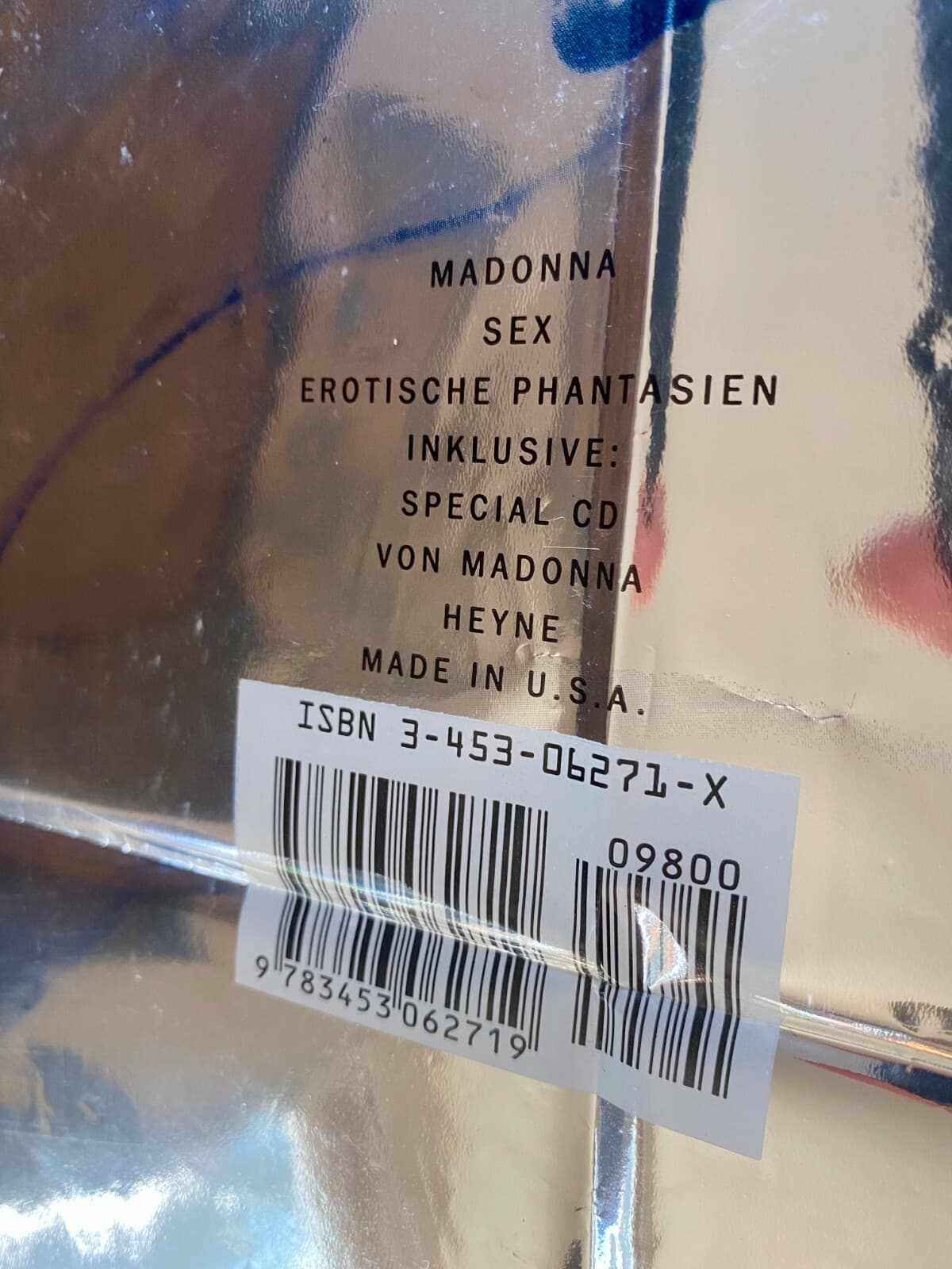 MADONNA 1st GERMAN EDITION SEX PROMO NUMBERED BAG DITA EROTICA COMPLETE CD & BAG 6