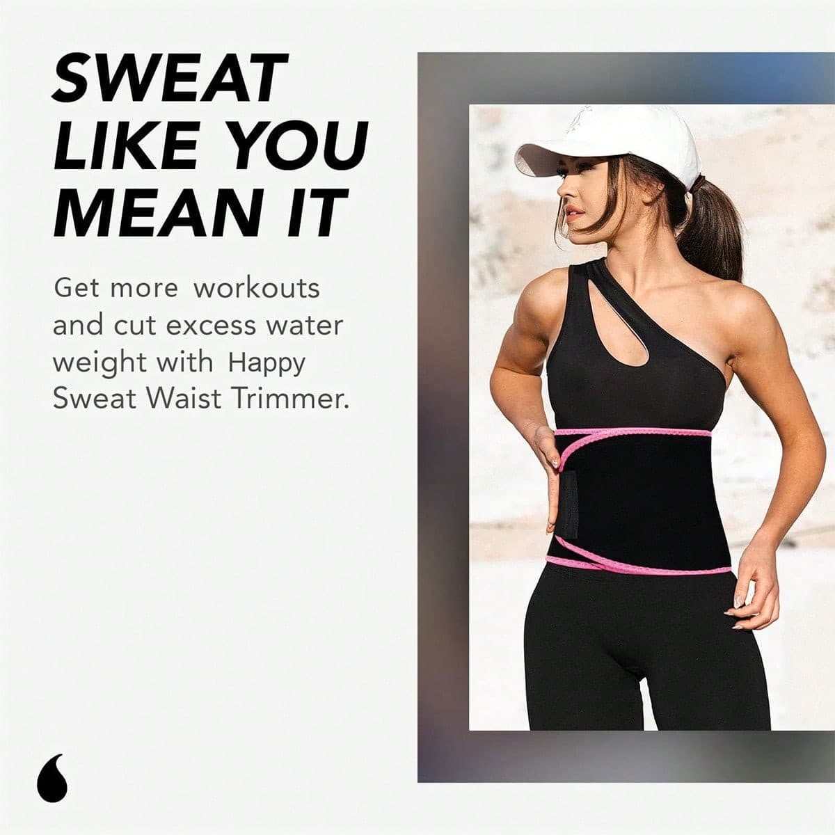 Waist Trimmer Premium Sweat Enhancing Fitness Belt for Women & Men Adjustable US 5