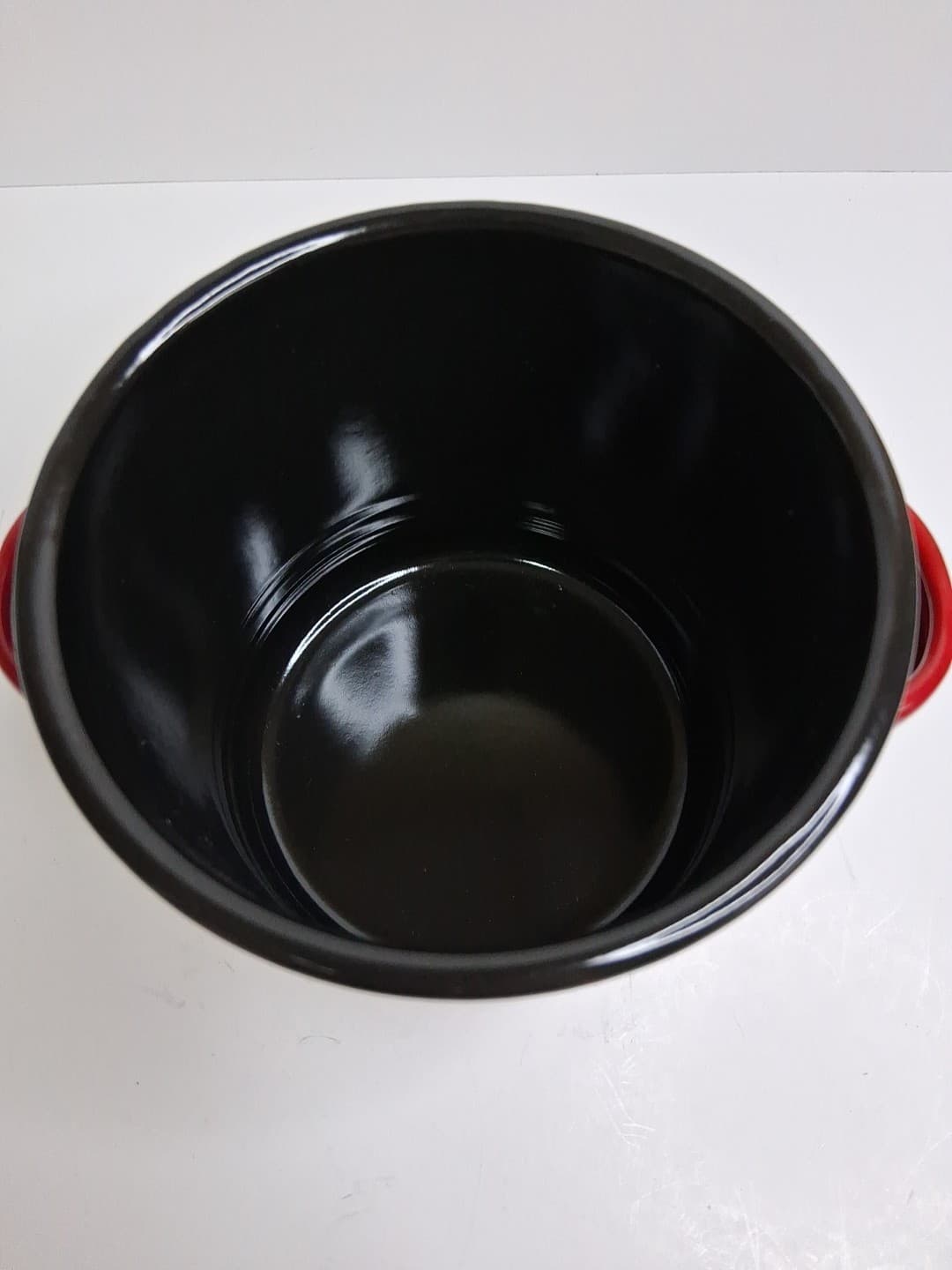 Red Vinstage Style Bacon Grease Container, Enamel, Multi-Purpose Heat Resistant  2