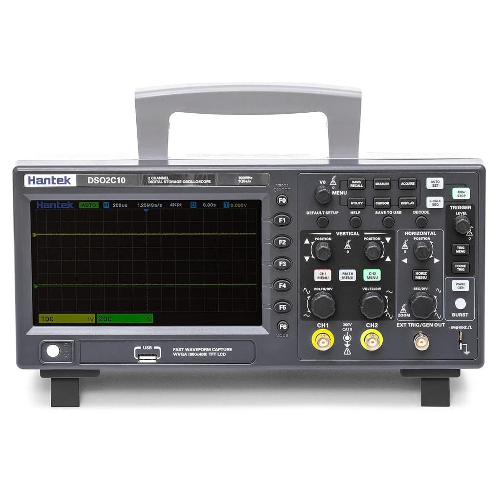 Hantek DSO2D10 2CH+1CH 100MHz 25MHz 1GSa/s Digital Storage Oscilloscope AWG