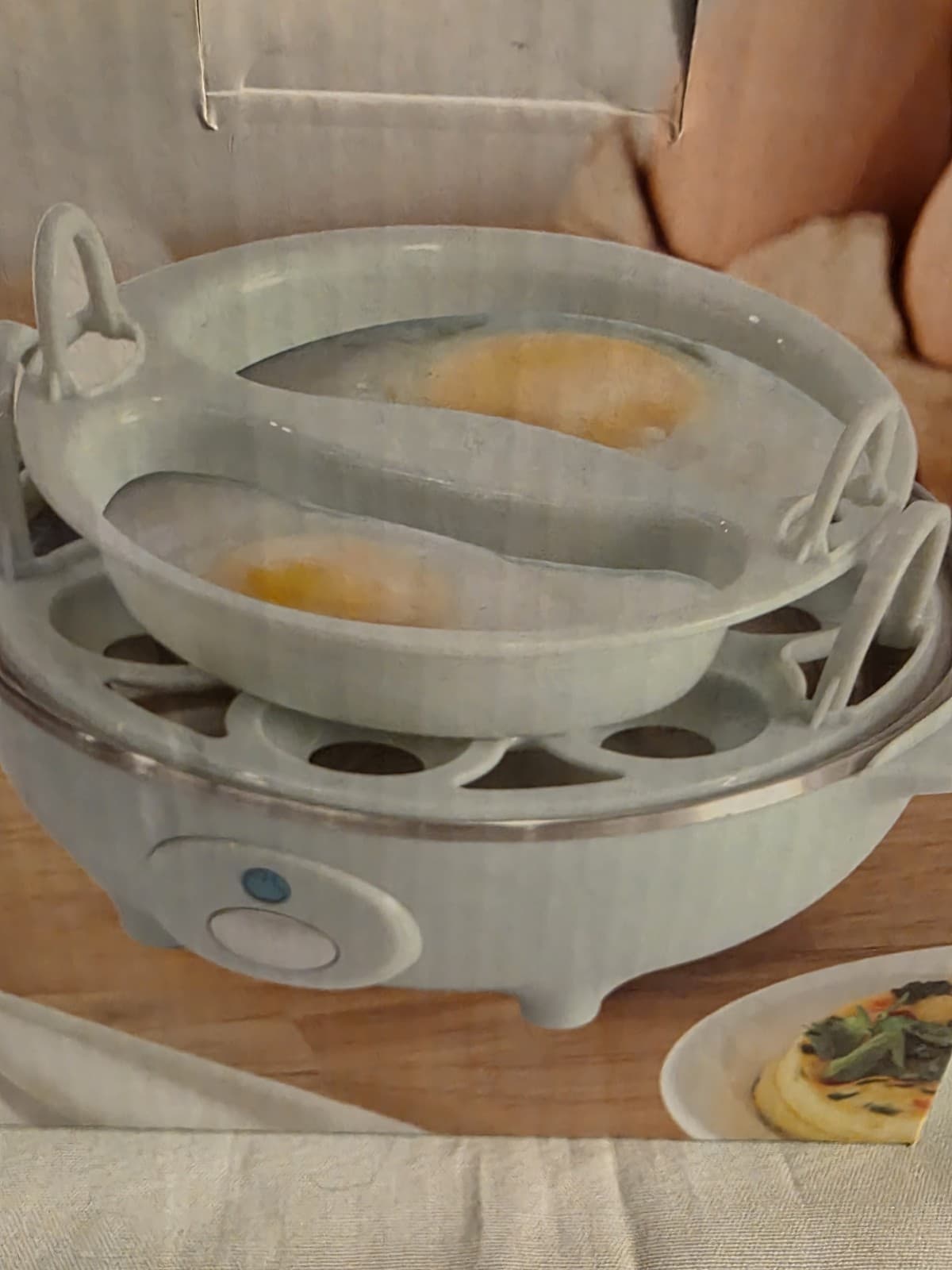 Egg Cooker Poacher Olive & Oat In Open Box Never Used 3