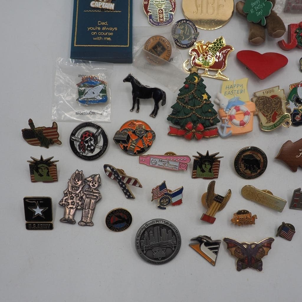 Lot of 50 Vintage & Modern Pins Pinback 5