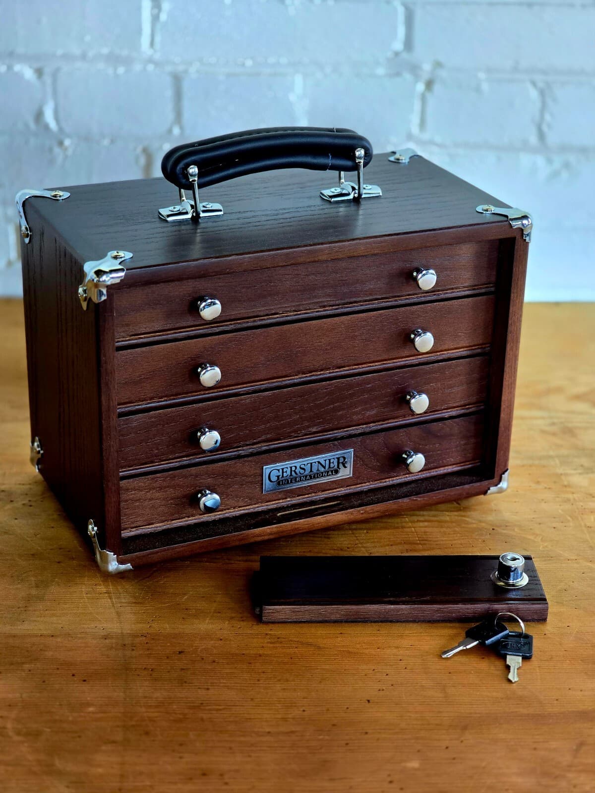 NEW GI-T12 Dark Oak 4-Drawer Mini Chest by Gerstner International PRE-TARIFF!!! 3