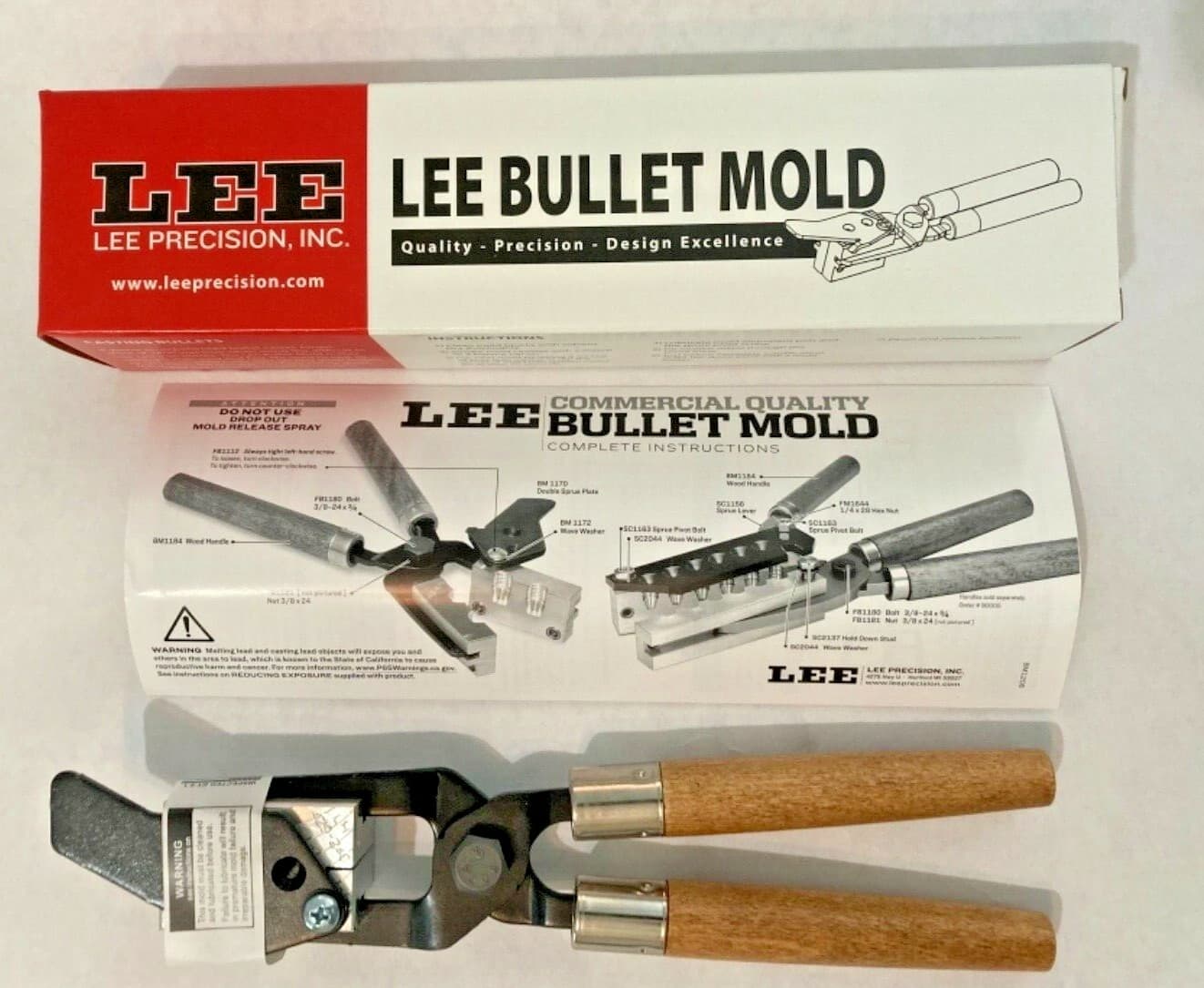 Lee 90338 2-Cavity Bullet Mold 44 Special/ 44 Rem Magnum/ 44-40 WCF  2