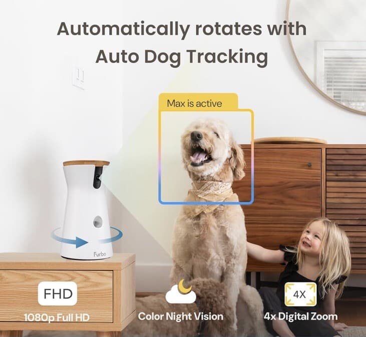 Furbo 360° Dog Camera + Nanny Bundle: Home Security Subscription Required 4