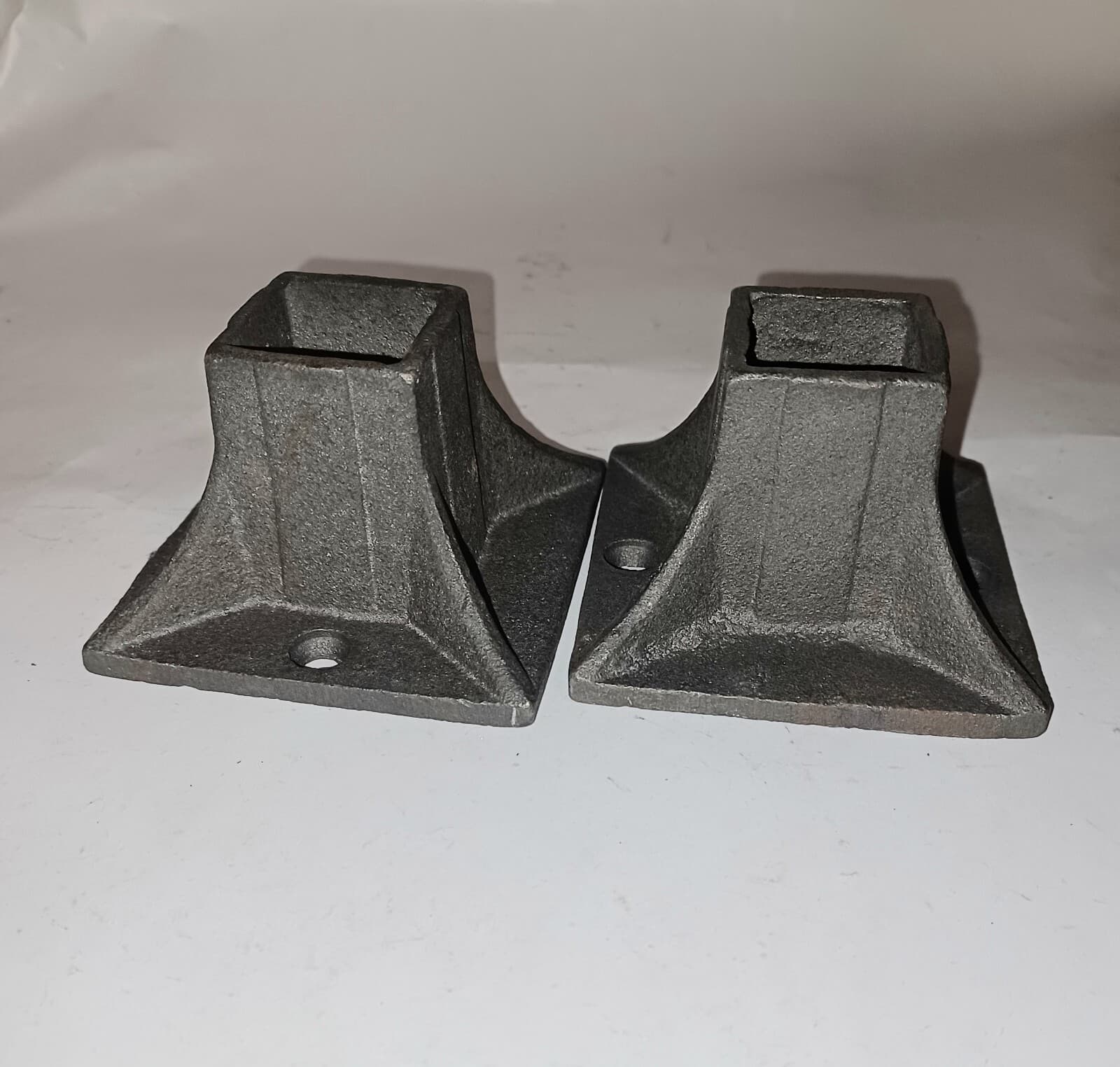 HANDRAIL 2 pk Cast IRON RAILING Newel POSTS REPAIR skirt COVER 1" FEET Weld On