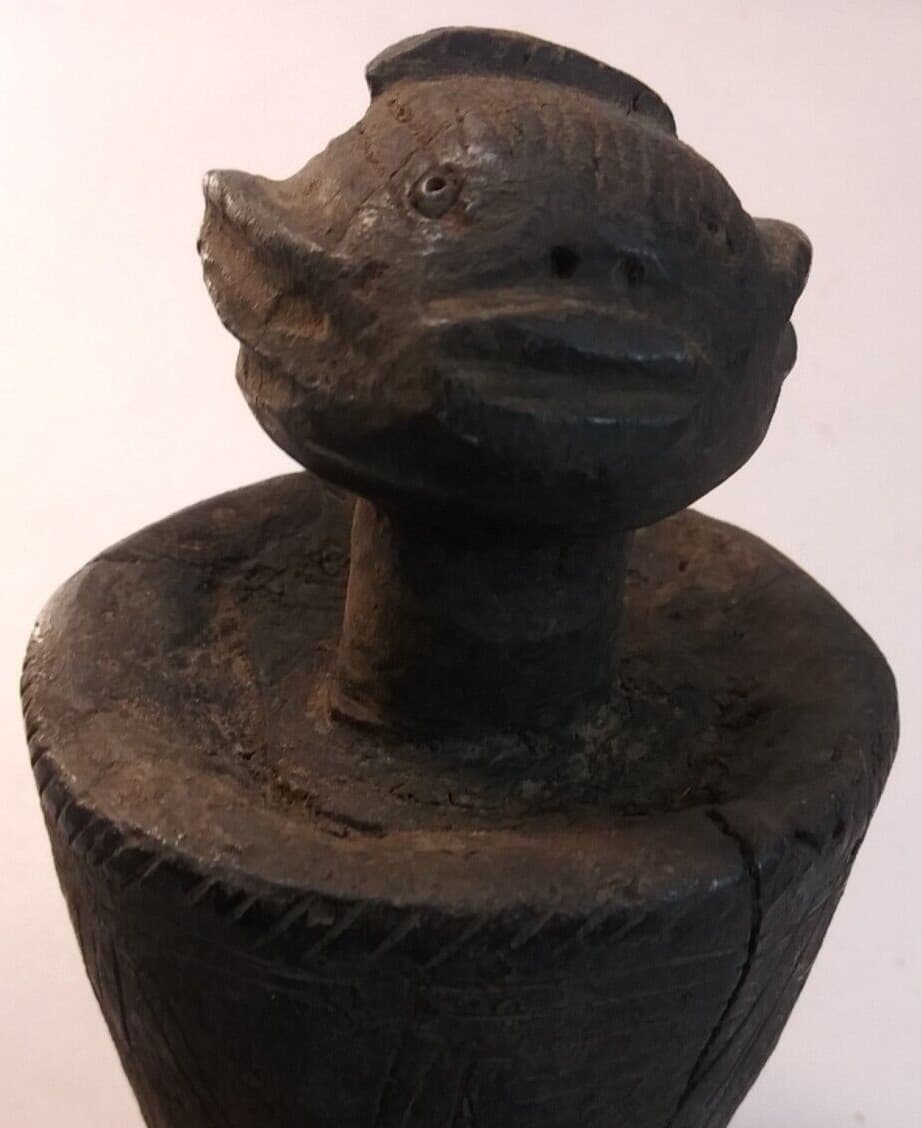 Antique African Carved Wood Figure. Storage Auction Find. 6