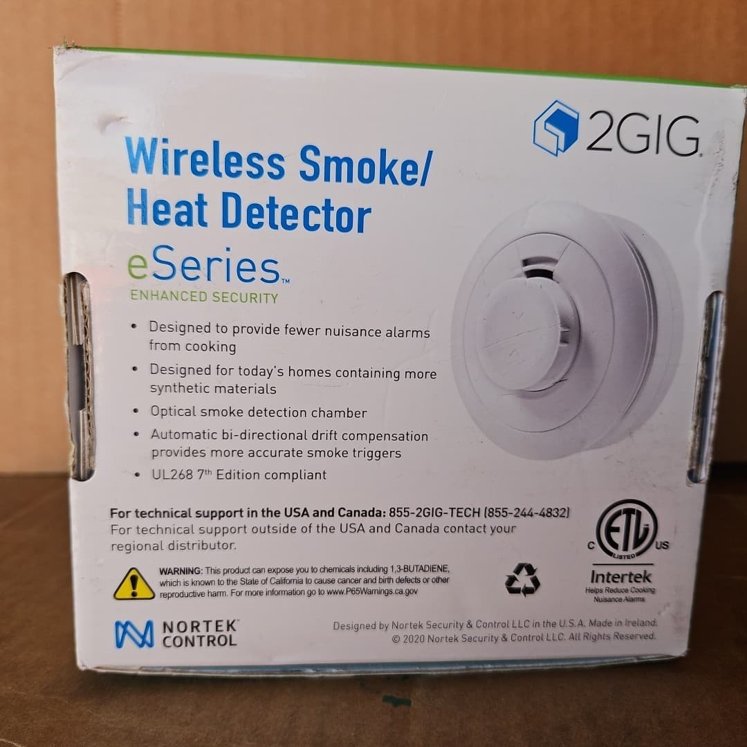 2GIG eSeries 2GIG-SMKT8E-345 Encrypted Smoke / Heat Detector 3
