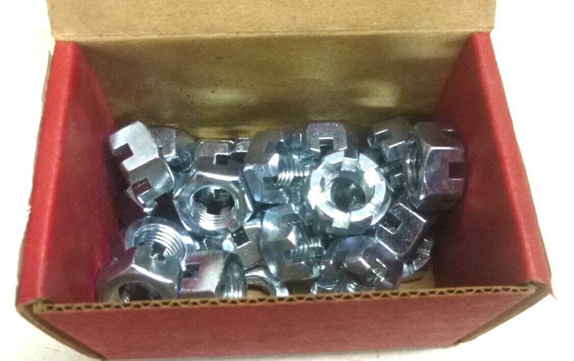 NEW Castle Nut: Inch, Zinc Plated, 7/16"-20 Thread Size, Gr. 2, 25pk, 287260-PG 4