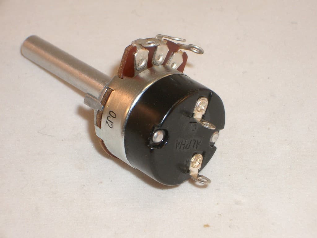 ALPHA R-VS-500KA 500K VOLUME CONTROL AUDIO TAPER POTENTIOMETER w/AC ONOFF SWITCH 2